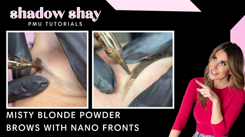 SHADOW SHAY 25: MISTY BLONDE POWDER BROWS WITH NANO FRONTS