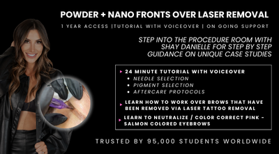 SHADOW SHAY 08: POWDER + NANO FRONTS OVER LASER TATTOO REMOVAL TUTORIAL