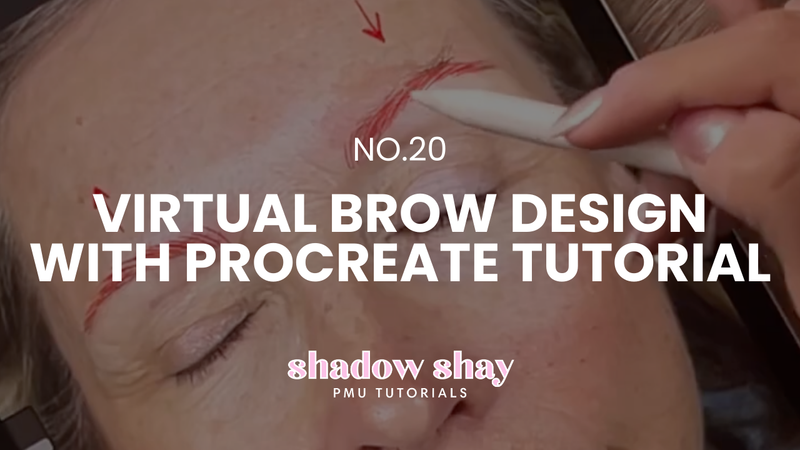 SHADOW SHAY 20: VIRTUAL BROW DESIGN WITH PROCREATE TUTORIAL