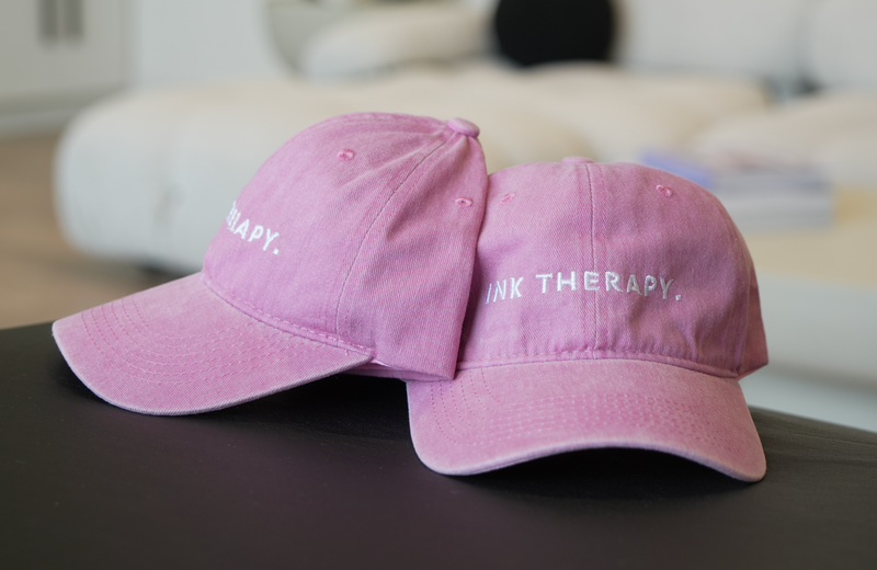 INK THERAPY BALL CAP: PINK