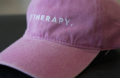 INK THERAPY BALL CAP: PINK