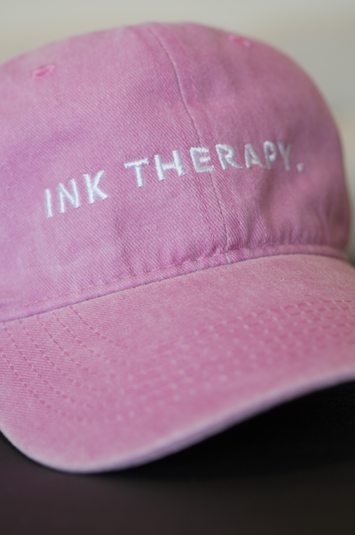 INK THERAPY BALL CAP: PINK